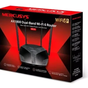 Mercusys Mr70x Router Gigabit Wifi 6 Banda Dual Ax1800 Negro