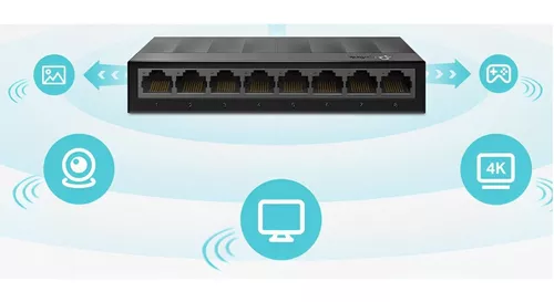 Mini Switch 8 Puertos Gigabit Plug And Play Tp-link Ls1008g - Imagen 2