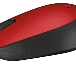 Mouse inalámbrico Logitech M170 rojo y negro