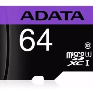 Tarjeta de memoria Adata AUSDX64GUICL10-RA1 Premier con adaptador SD 64GB