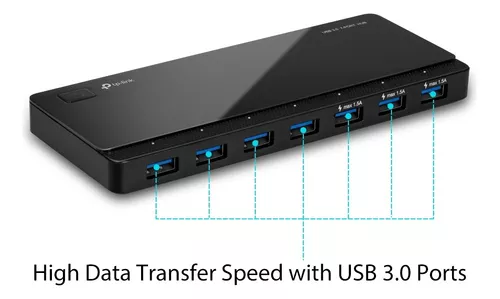 Hub Tp-link Usb 3.0 Concentrador Uh700 Con 7 Puertos 5 Gbps - Imagen 3