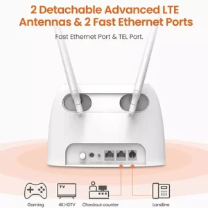 Router Wi-fi 4g/3g Volte Tenda 4g06 Para Sim Card Backup Wan