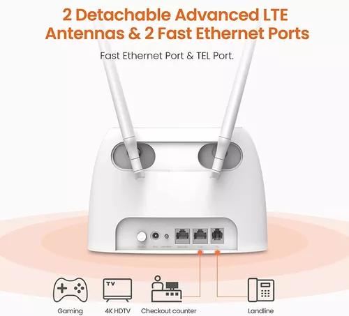 Router Wi-fi 4g Volte Tenda 4g06 N300