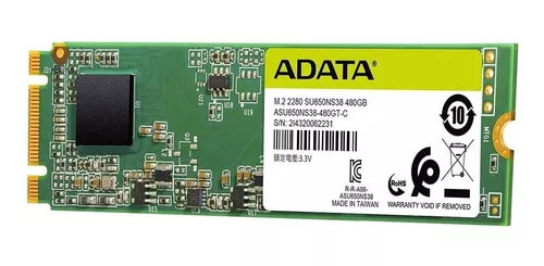 Disco M.2 Ssd Adata Ultimate Su650 Asu650ns38-480gt-c 480gb