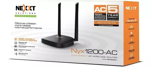 Nexxt Nyx1200-ac Wrlss Router 1200mbps 3p 10/100 Arnel904u1
