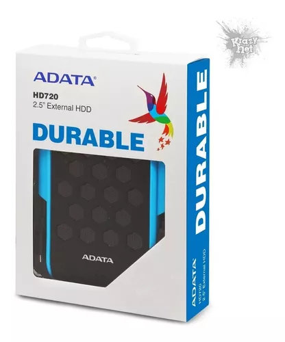 Disco Duro Externo Adata 1 Tb 3.2 Ahd720-1tu31-cbl Antishock - Imagen 2