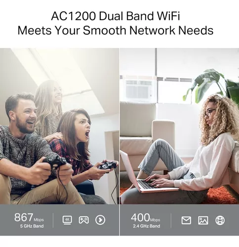 Router Tp-link Ac1200 Wifi Dualband Gigabit Archer C64 Negro - Imagen 6