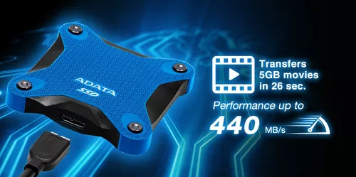 Disco 960gb Ssd Externo Adata Asd600q-960gu31-cbk Ps5 Xbox - Imagen 7