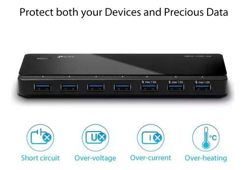 Hub Tp-link Usb 3.0 Concentrador Uh700 Con 7 Puertos 5 Gbps - Imagen 7