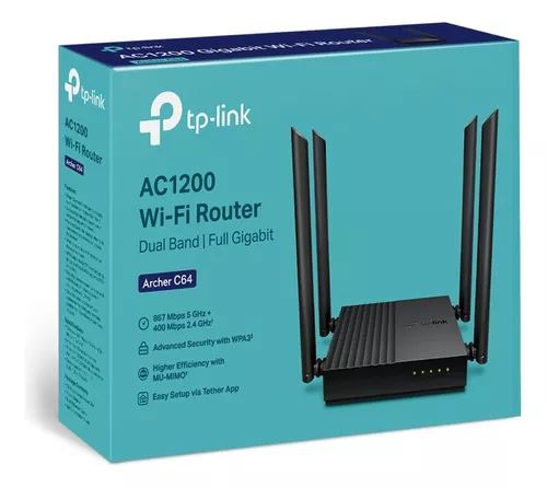 Router Tp-link Ac1200 Wifi Dualband Gigabit Archer C64 Negro - Imagen 8